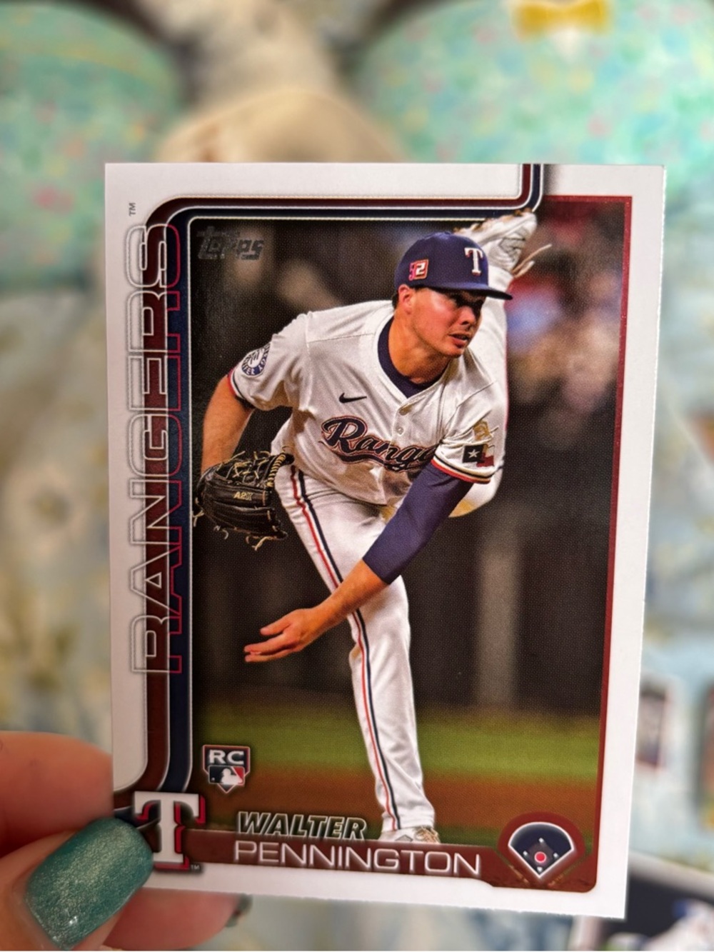 Texas Rangers Topps baseball card - Picture 3 of 10